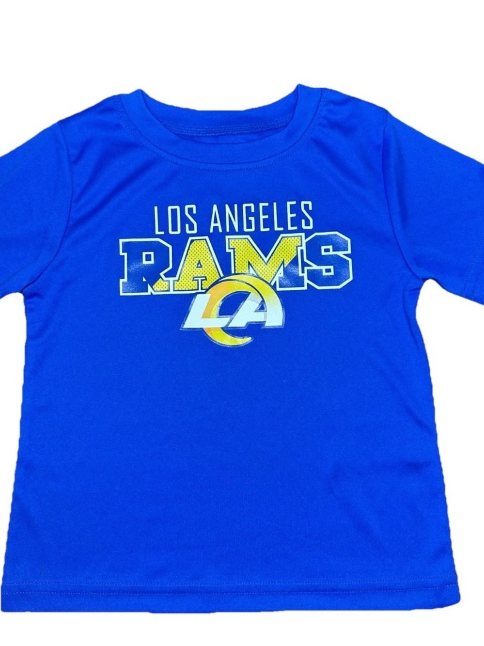 NFL Team Apparel Los Angeles Rams Athletic Blue Short Sleeve Shirt Toddler 2T